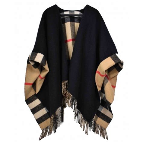 burberry poncho schwarz|how to authentic burberry poncho.